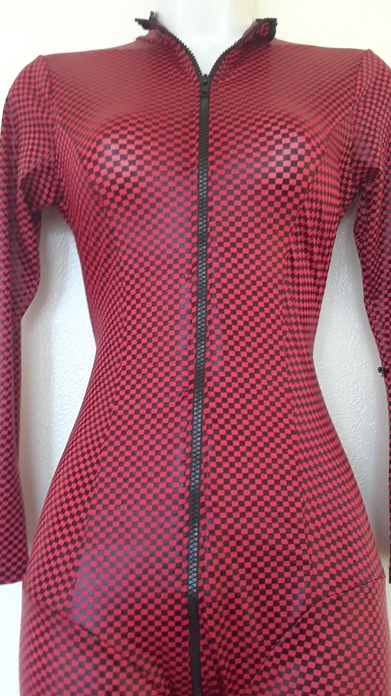 COPY - Checkered Zipper Jumpsuit